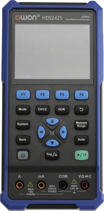 Produktbild Owon LCD-Oszilloskop mit Multimeter und Funktionsgenerator, HDS242S, 2-Kanal, 40 MHz