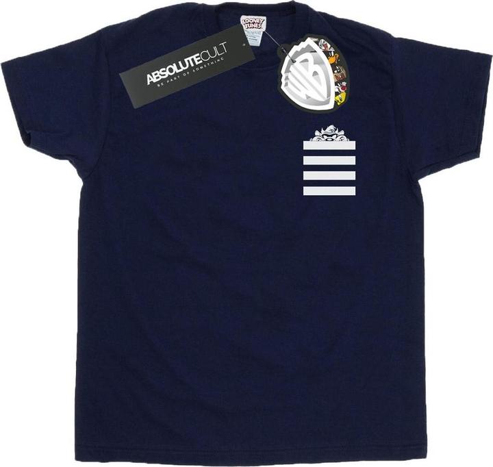 Produktbild Looney Tunes Taz Stripes Faux Pocket TShirt (L)