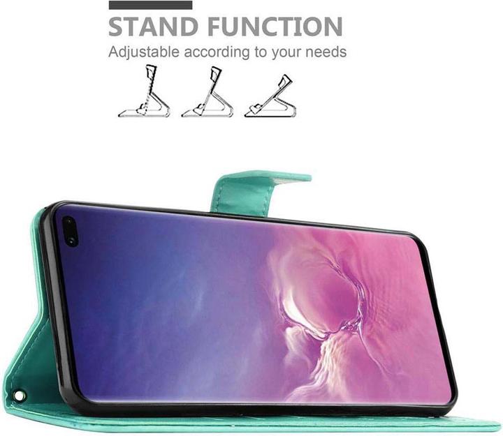 Actual product image Cadorabo Flower Book Cover (Samsung Galaxy S10+)