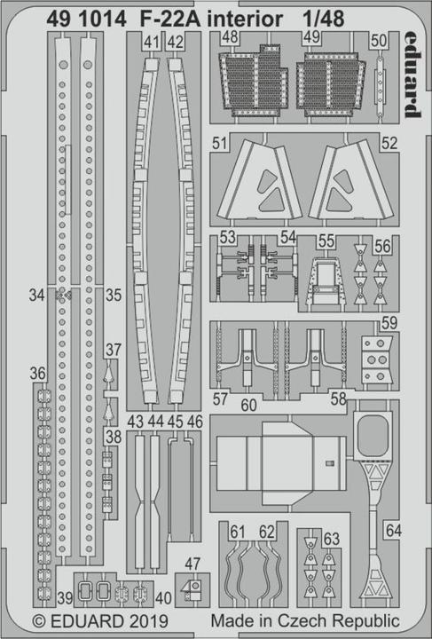 Produktbild Eduard F-22A interior for Hasegawa