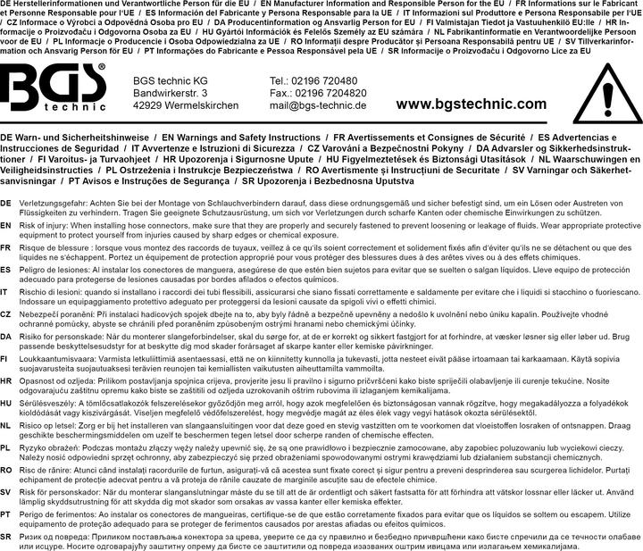 Produktbild BGS Schlauchverbinder-Sortimente kraftstoffbeständig 5 mm 8 tlg. (5 mm)