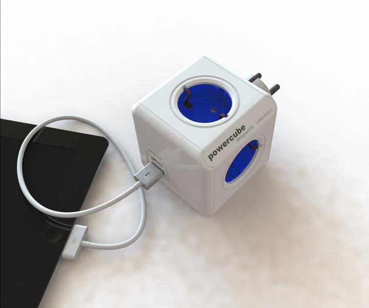 Immagine prodotto Allocacoc PowerCube originale USB tipo F per cubi estesi (4 x, CEE 7/4)