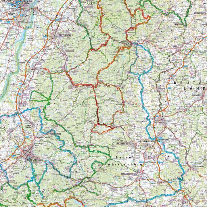 Actual product image PublicPress Motorbike Map Black Forest