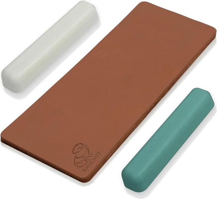 Beaver Craft Lederriemen mit 2 Poliermittel (75 mm)