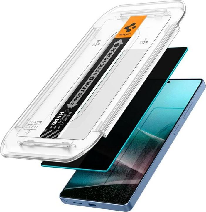 Actual product image Spigen Glass tR EZ Fit HD (Privacy) 2 Pack - Samsung Galaxy S25 Ultra (2 Piece, Samsung Galaxy S25 Ultra)