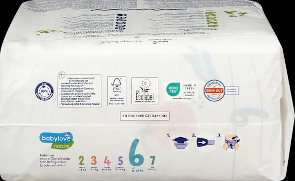 Image du produit dm babylove nature Windeln (Taille 6, Pack, 27 pièce(s))