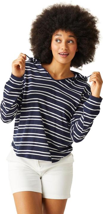 Actual product image Regatta Womens/Ladies Minerve Stripe V Neck Hoodie (38 D)