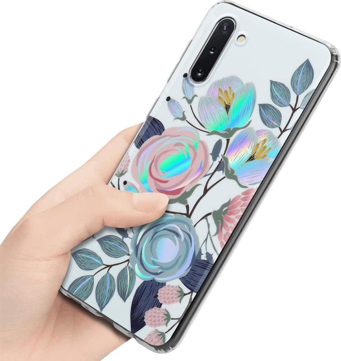 Produktbild Cadorabo IMD TPU Bunte Blumen & Blätter Cover (Samsung Galaxy Note 10)