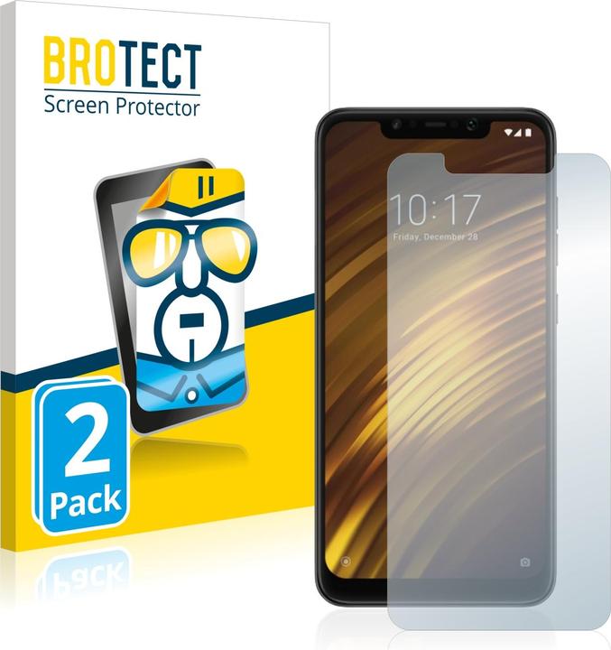 Produktbild BROTECT Schutzfolie Displayschutz Klar (2 Stück, Xiaomi Pocophone F1)