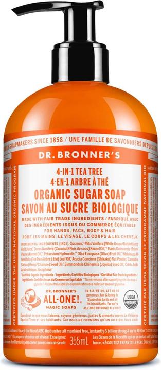 Actual product image Dr. Bronner's Sugar Soap (Liquid soap, 355 ml)