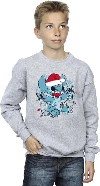 Immagine prodotto Disney Lilo And Stitch Christmas Lights Sketch Felpa Ragazzi (116)