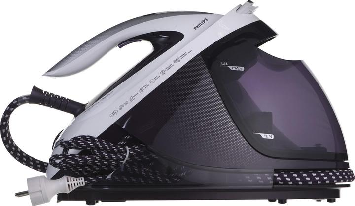 Immagine prodotto Philips GC9660/30 stazione stirante a vapore con piastra T-ionicGlide Viola, Bianco (2700 W, 520 g/min)