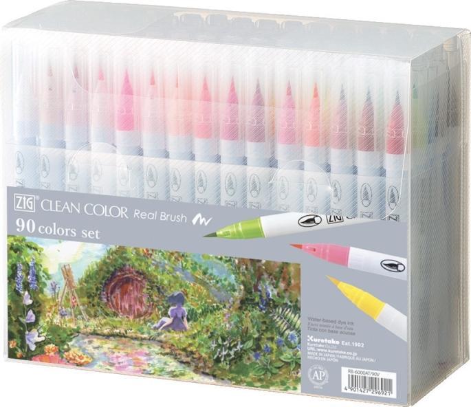 Actual product image Zig Clean Colour Pensel Pen Saet (90 pcs.) (90 x)
