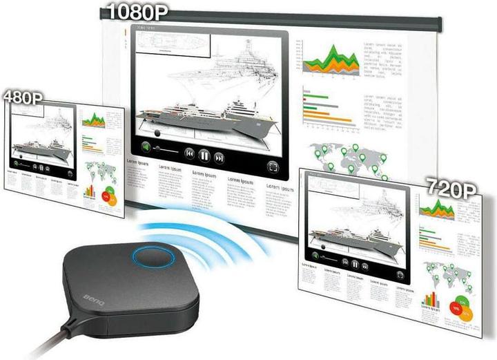 Produktbild BenQ InstaShow WDC10C (USB-C Buttons) (8 m, HDMI 1.4a, HDMI 1.4b)