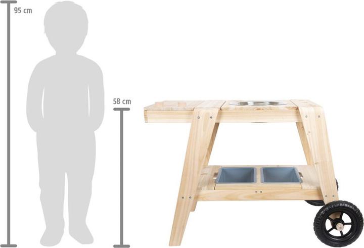 Actual product image small foot Mud kitchen compact