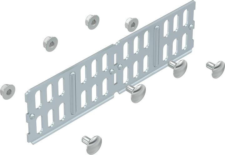 Produktbild OBO Bettermann RWVL 60 FS Längs-u.Winkelverbinder ** f.Kabelrinne horizontal 60x200 60671