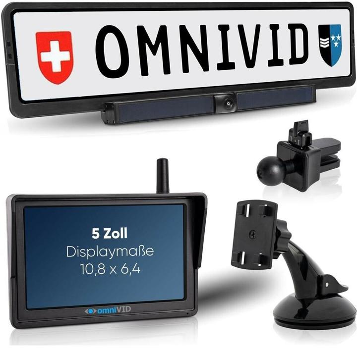 OmniVID Solar5 Kabelloses Solar-Rckfahrvideosystem