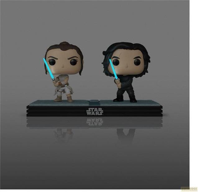 Produktbild Funko Star Wars POP! Movie Moments Vinyl Wackelkopf Figuren Doppelpack Kylo & Rey 9 cm