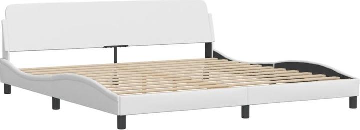 Immagine prodotto VidaXL Letto Letto imbottito Letto matrimoniale Letto in ecopelle con materasso Bianco 200x200cm (200 x 200 cm)