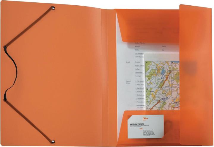 Produktbild Kolma Gummizugmappe Easy A4 orange (A4, 1 x)