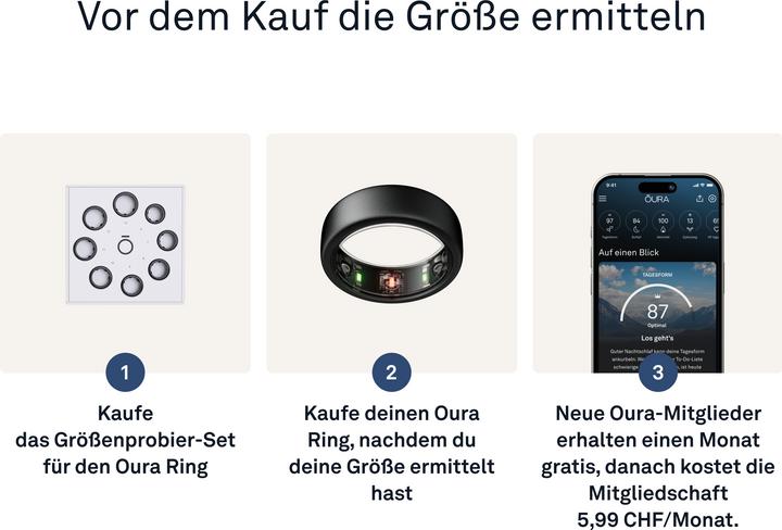 Image du produit Oura Ring Gen3 Horizon (7, Discrétion)