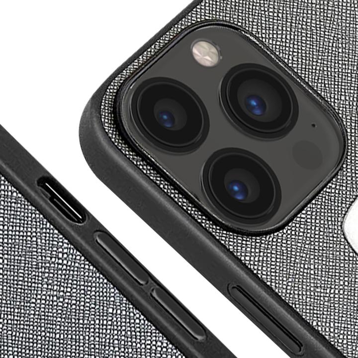 Produktbild Karl Lagerfeld Hülle Saffiano Karl & Choupette, Grau Series (Apple iPhone 13 Pro)
