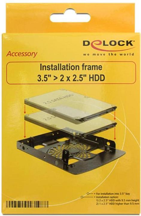 Immagine prodotto Delock Kit di installazione HDD, 2x HDD da 2,5" in 3,5"