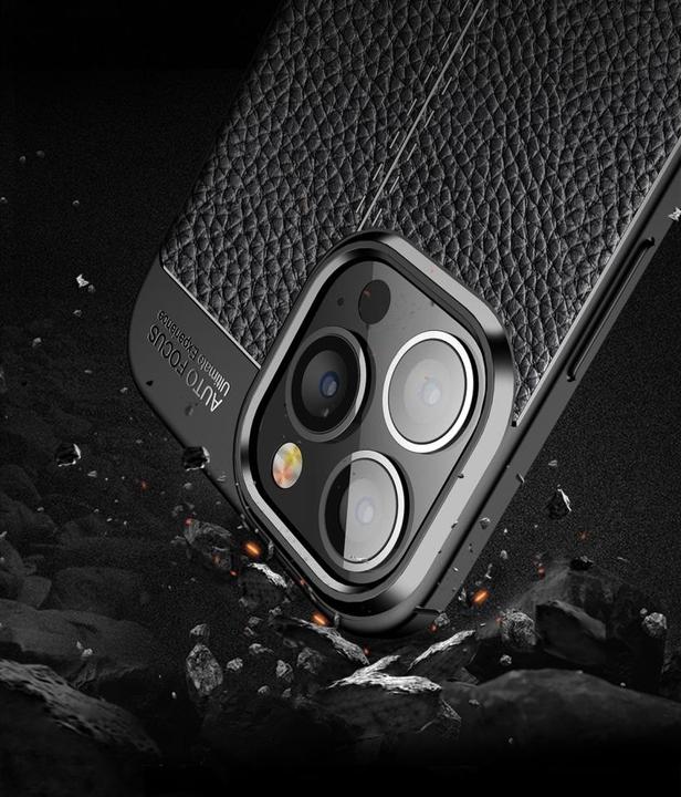 Produktbild Screenguard Apple iPhone 15 Pro Hülle Leather Design TPU Cover (Apple iPhone 15 Pro)