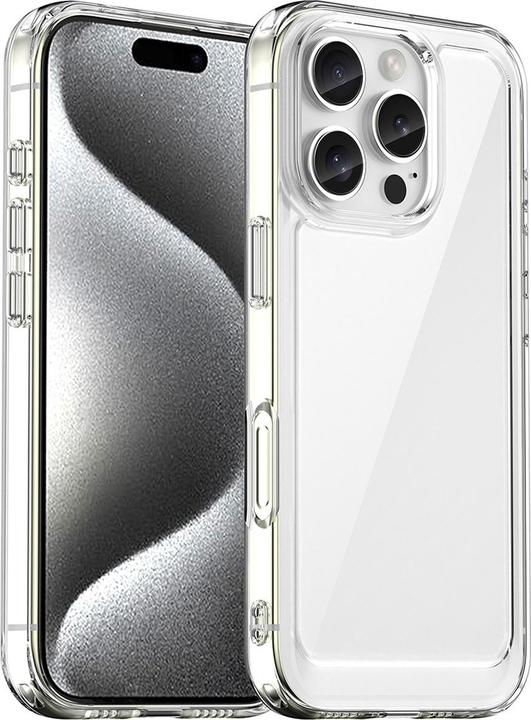 Actual product image Hurtel Outer Space Case with Gel Frame for iPhone 16 Pro Max - Clear (Apple iPhone 16 Pro Max)