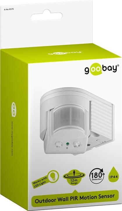 Immagine prodotto Goobay Rilevatore di movimento PIR a superficie 95 (12 m)