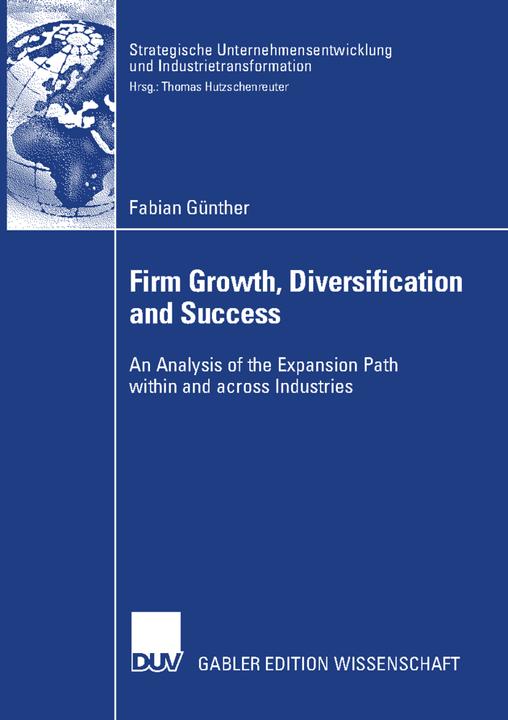 Actual product image Firm Growth, Diversification and Success (German, Fabian Günther, 2007)