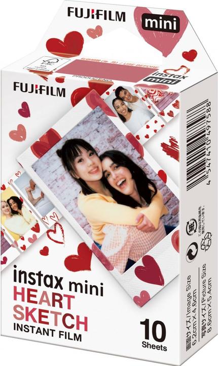Fujifilm Instax Mini Heart Sketch (Instax Mini 90, Instax Mini 11, Instax Mini Evo, Instax mini 12)