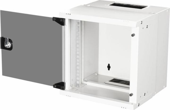 equip Serverschrank 10" 09U 300mmx300mm, RAL9005 sw (Speditionsversand) (9 HE, 10 Zoll Rack)