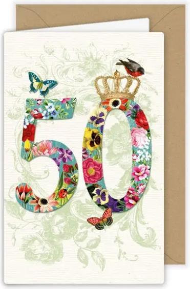 Produktbild Quire Geburtstagskarte 50. Geburtstag
