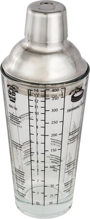 Xavax Shaker Cocktail-Shaker aus Glas, 400 ml (Cocktail Shaker)