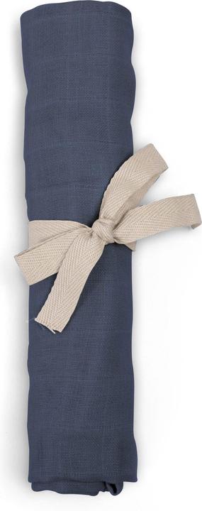 Filibabba Panno di mussola GOTS - Blu fangoso (65 cm, 2 cm)