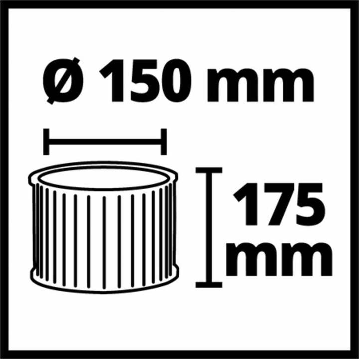 Produktbild Einhell Nass-Trockensauger-Zubehör Faltenfilter für Staubklasse L 2351126