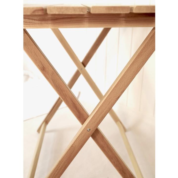 Immagine prodotto Europe & Nature Tavolo pieghevole in legno di faggio massiccio (60 cm)