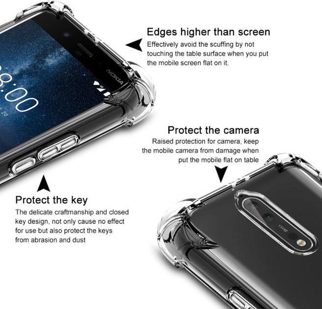 Produktbild Imak Anti-Shock Plastik Hülle inklusive Schutzfolie (Nokia 8)