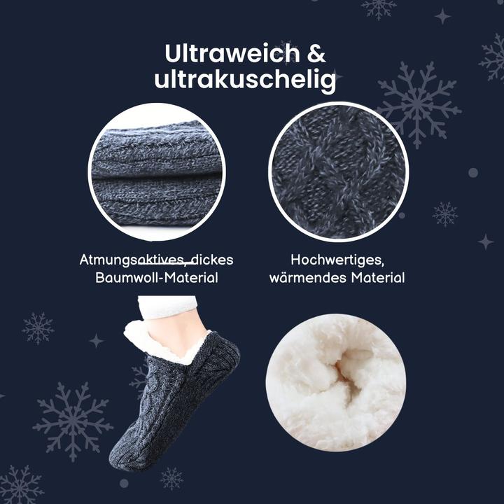 Actual product image Hermex Slippers size 35-38 winter socks cosy socks fuzzy socks slippers (Single pack, 35 - 38)