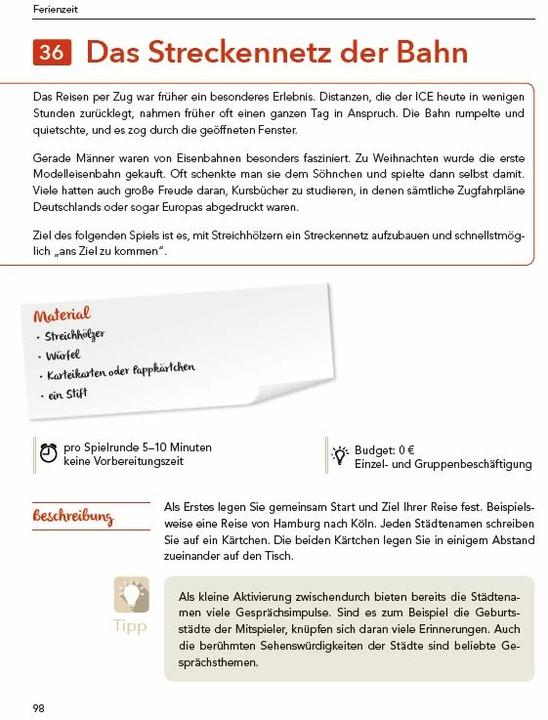 Immagine prodotto Das grosse Beschäftigungsbuch für Menschen mit Demenz (Tedesco, Linus Paul, 2016)