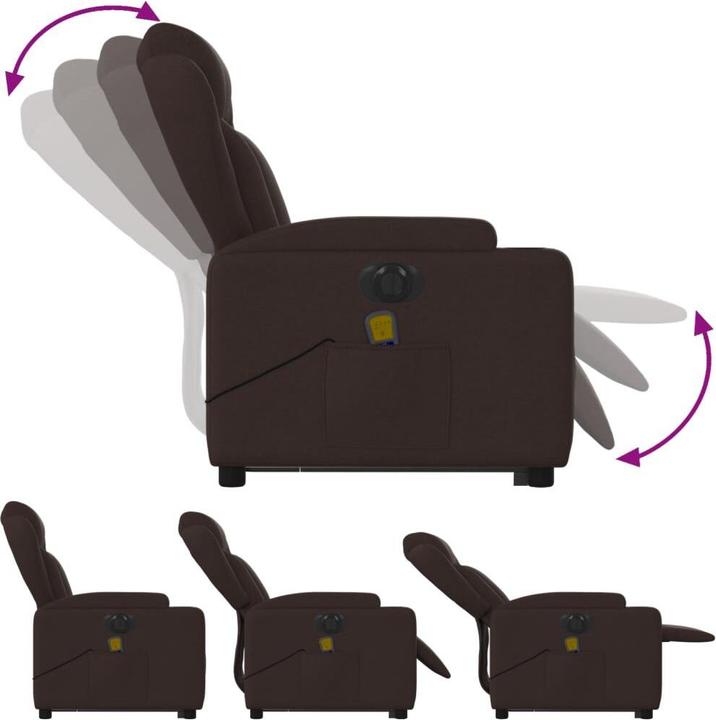 Immagine prodotto VidaXL Poltrona massaggiante elettrica con tessuto di supporto