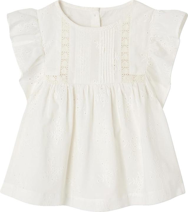 Vertbaudet Festliche Mädchen Bluse mit Lochstickereien