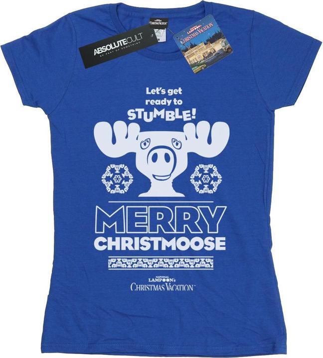 Immagine prodotto National Lampoon´s Vacation National Lampoon's Christmas Vacation Merry Christmoose Maglietta Donna (M)