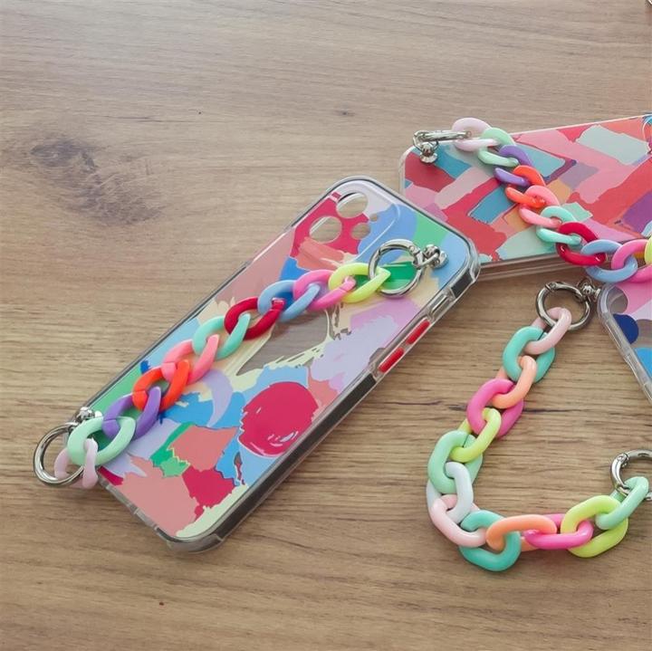 Produktbild Hurtel Color Chain Case gel flexible elastic case cover with a chain pendant for iPhone 13 mini multicolour