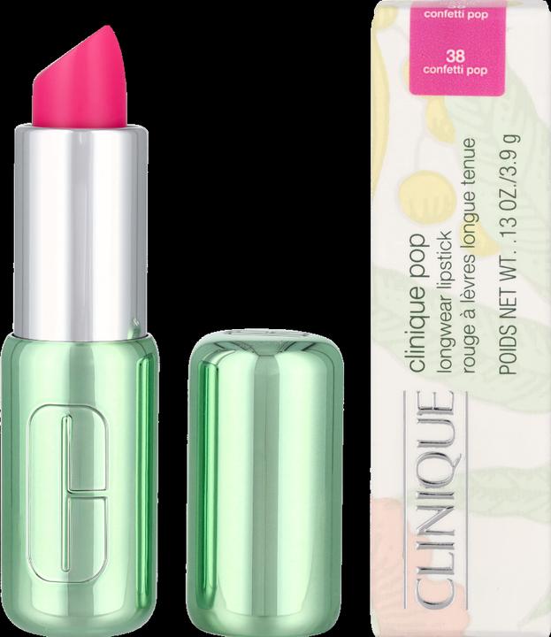Actual product image Clinique Pop Longwear Lipstick Confetti Pop - Satin 3.9g (Confetti Pop)