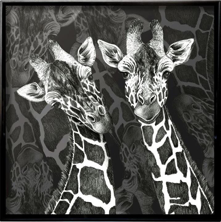 Taitù Wild Spirit Tablett quadratisch Giraffe