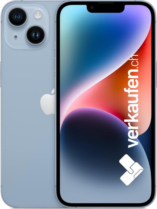 Immagine prodotto verkaufen.ch iPhone 14 (128 GB, Azzurro, 6.10", 12 Mpx, SIM + eSIM, A / Come nuovo)