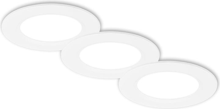 Produktbild Briloner Ultraflache LED Einbauleuchten 3er-Set - Flat star