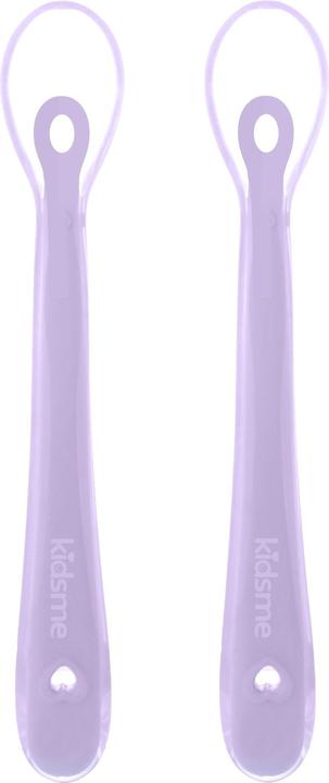 Actual product image Kidsme Silicone spoon - Lavender 2-pack (KIDS140308LA)